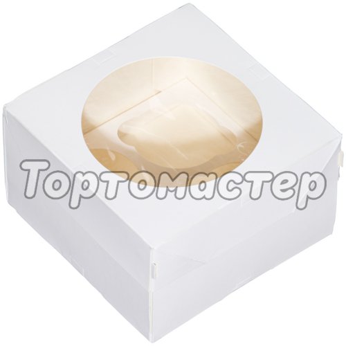 Коробка на 4 капкейка белая ForG MUF 4 PRO I W W