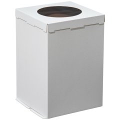 Коробка для торта с окном белая 30х30х45 см ForG COMFORT I W W 300*300*450 S 